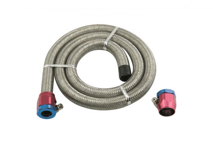 Mr. Gasket Braided Steel Fuel Line Kit, 3/8 Inch X 3 Foot 1526