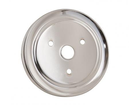 Mr. Gasket Crankshaft Pulley, Chrome, Double Groove 4973