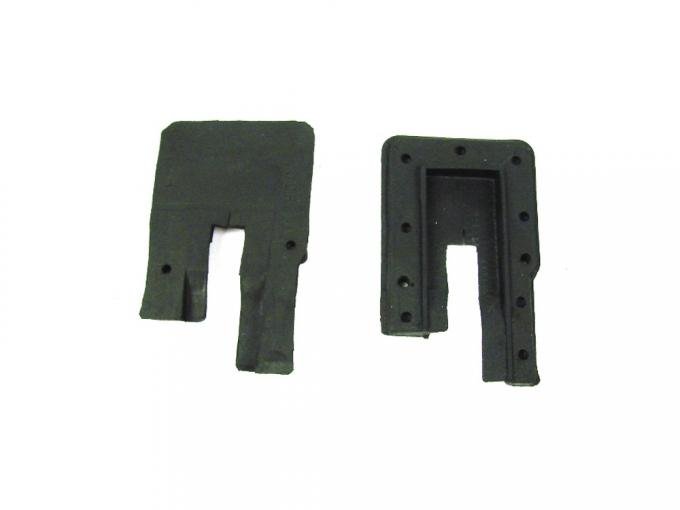 Precision 1962-1967 Chevrolet Chevy II U Jamb Door Lock Pillar Weatherstrip Seals, Fits 2 Door Hardtop and Convertible, 2 Piece Kit DLP 1710 62