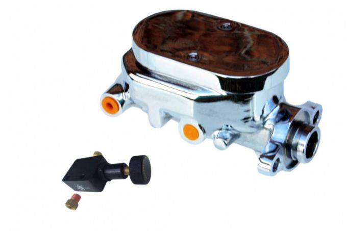 Leed Brakes Hydraulic Kit Chrome Flat Top Master Cylinder Adjustable Porportioning Valve FC1015HK