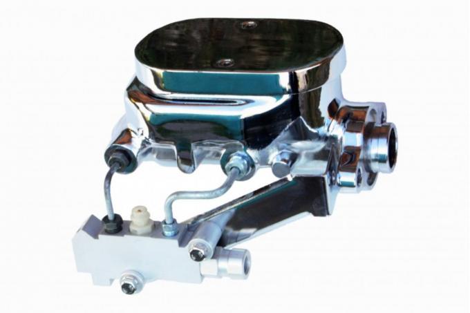 Leed Brakes Hydraulic Kit Chrome Flat Top Master Cylinder Disc/Disc Side Mount FC1014HK