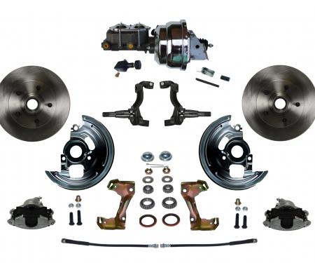 Leed Brakes Power Front Kit with Plain Rotors and Zinc Plated Calipers FC1002-NB05
