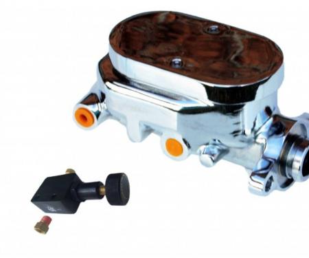 Leed Brakes Hydraulic Kit Chrome Flat Top Master Cylinder Adjustable Porportioning Valve FC1015HK