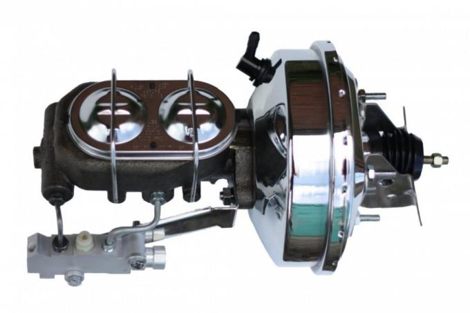 Leed Brakes 9 inch power booster, 1-1/8 inch bore master disc/drum (Chrome) 2FBB2
