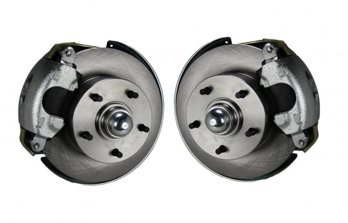 Leed Brakes Spindle Kit with Plain Rotors and Zinc Plated Calipers FC1002SM