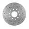 Leed Brakes Rear Disc Brake Kit with Drilled Rotors and Red Powder Coated Calipers RRC1002X