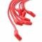 Accel SPARK PLUG WIRE SET, 90 DEG BOOTS, RED 5048R