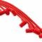 Accel Spark Plug Wire Set, 8mm, Universal, Red Wire with Red 90 Deg Boots 5041R
