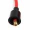 Accel Spark Plug Wire Set, 8mm, Universal, Red Wire with Red 90 Deg Boots 5041R