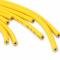 Accel Spark Plug Wire Set, 8mm, Yellow with Orange Straight Boots 4040