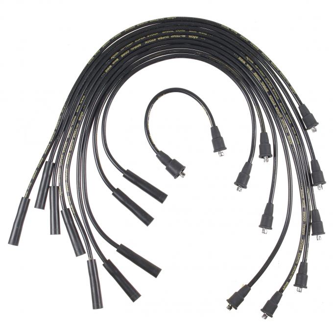 Accel Spark Plug Wires, 8mm SUPER STOCK SPIRAL CUST BK 5043K