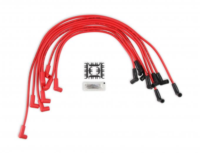 Accel SPARK PLUG WIRE SET, 90 DEG BOOTS, RED 5048R