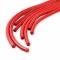 Accel Spark Plug Wire Set, 8mm, Universal, Red Wire with Red Straight Boots 5040R