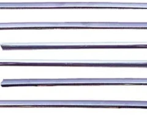 AMD Roof Drip Molding Set (6pcs), 68-72 Chevy II Nova 2DR Sedan (Post) K-R1629
