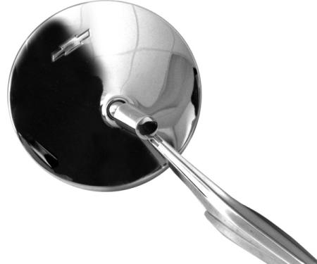 Dynacorn Outer Mirror Round Bowtie 67 Camaro 66-72 Nova, 66-67 Chevelle, Chevy II M1032