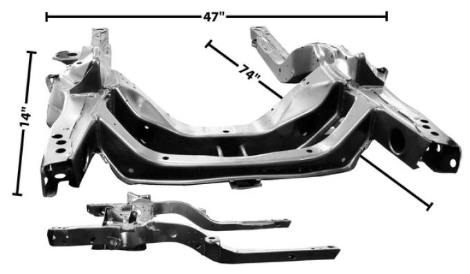 Dynacorn 69 Front Subframe 68-72 Nova 1000T