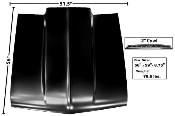 Dynacorn Hood 62-65 Cowl 1602A