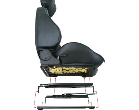 Procar 1969-1974 Chevrolet Nova Adapters Bench Driver/Left 81506