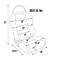 Procar Sportsman&trade; Series 1605 Driver-Left Blue-Black Sport Recliner Seat 80-1605-65L