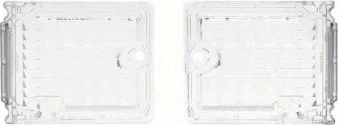 AMD Back-up Lamp Lens, LH/RH Pair, 68-69 Chevy II Nova K-K1044