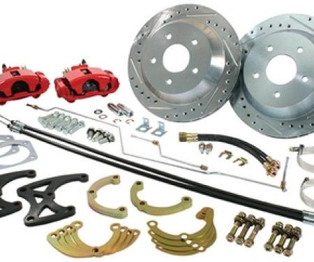 Classic Performance Rear Red Big Brake Kit (BOP) with Staggered Shocks 6869RWBK-P12-BOP-R
