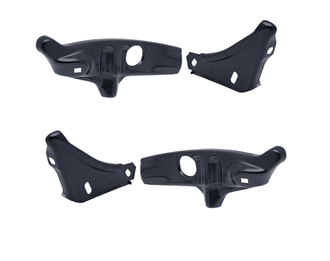 Redline Restomotive® 1968-1972 Chevy II / Nova Front Left and Right 2 Piece Bumper Bracket Set
