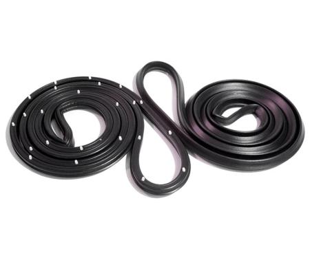 Metro Moulded Parts 1962-1967 Chevrolet Chevy II Molded Front Door Seals, with Clips. for 4-Door Sedan and Wagon LM 20-L