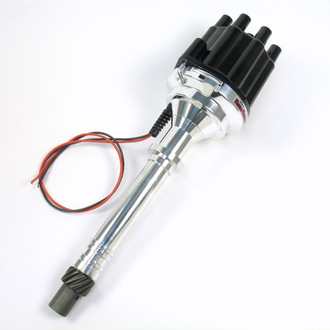 Pertronix Billet Distributor for Chevy Small Block/Big Block Engines (Ignitor II) with Mechanical Advance, Black / Female D100800