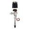 Pertronix Billet Distributor for Chevy Small Block/Big Block Engines (Ignitor II) with Vacuum/Mechanical Advance, Black / Male D100710