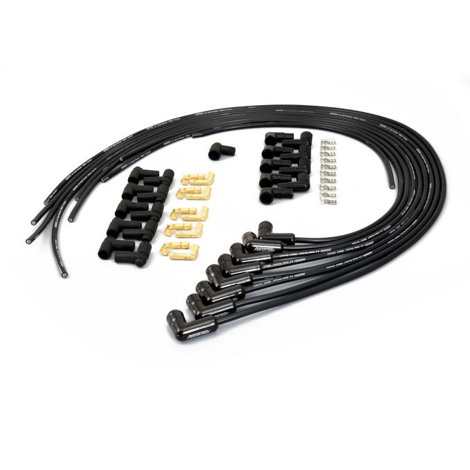 Pertronix Universal 8mm MAGx2 Black Ceramic Boot Spark Plug Wire Set, 90&deg; Spark Plug Boot Angle 828290HT
