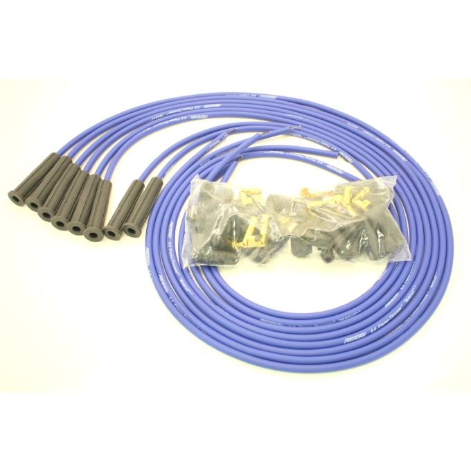 Pertronix Universal 8 Cylinder 8mm MAGx2 Spark Plug Wire Set, Blue , 180&deg; Spark Plug Boot Angle, 90&deg; Distributor Boot Angle 808380