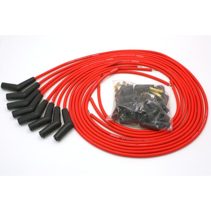 Pertronix Universal 8 Cylinder 8mm MAGx2 Spark Plug Wire Set, Red , 45&deg; Spark Plug Boot Angle, 90&deg; Distributor Boot Angle 808415