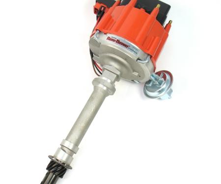 Pertronix Street Strip HEI Distributor for Chevy Small Block/Big Block Engines, 6.9A 4-Pin HEI Module / Cast Finish / Red Cap D1001