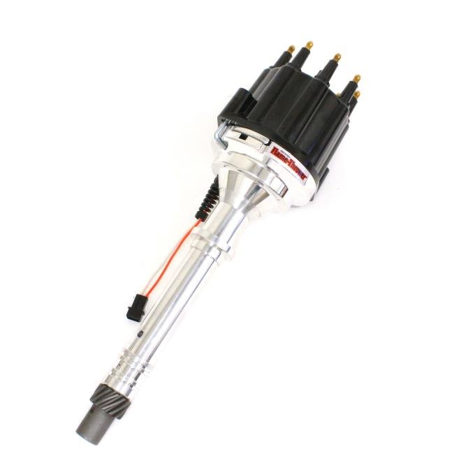 Pertronix Dist Billet Mag Trig Chevy SB/BB blk Male cap Non Vac D300810