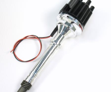 Pertronix Billet Distributor for Chevy Small Block/Big Block Engines (Ignitor II) with Mechanical Advance, Black / Female D100800