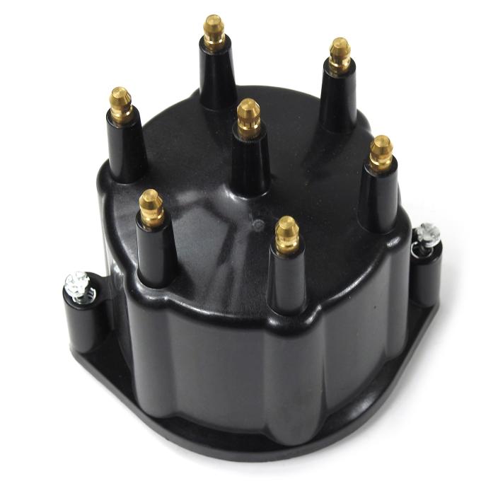 Pertronix Replacement Distributor Cap for 6 Cylinder Billet Distributors, Black / Male (Service Part Only) D656710