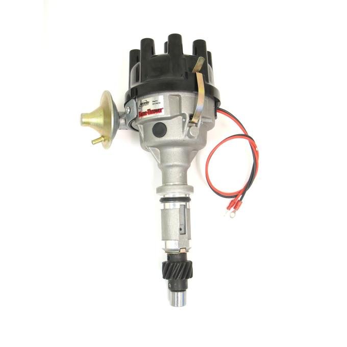 Pertronix Stock Look Distributor for Rover V8 Engines, Ignitor II, Vacuum / Mechanical Advance / 12V Negative Cap D174510