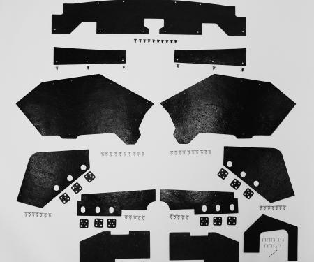 Detroit Muscle Technologies Mopar C Body 70-71 Plymouth Fury & Sport Fury MEGA Splash Shield Set CFU7071SS90-HIDEAWAY