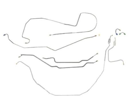 Nova Disc Brake Conversion Line Set, Power, Steel 1969-1974