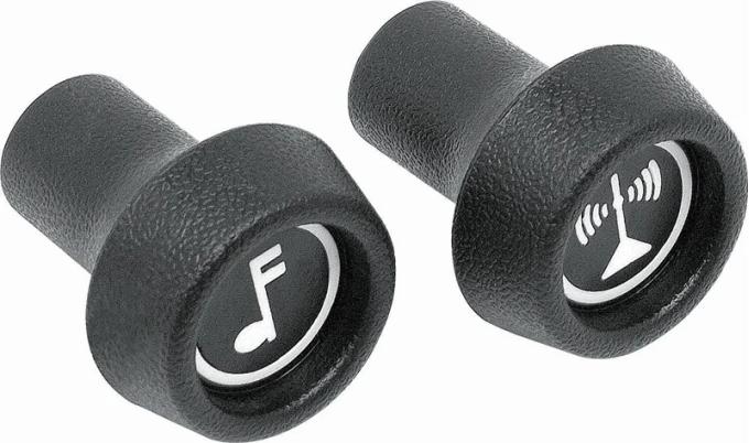 AMD Radio Control Knobs 2 Piece Set (Volume & Tuning), Fits many 71-78 GM models K-330107
