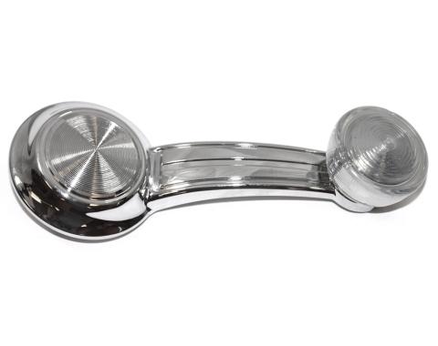 Redline Restomotive® 1965-1990 GM Car and Truck Left or Right Window Crank with Clear Knob