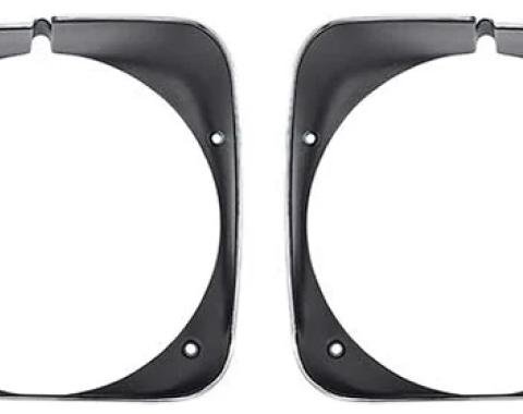 AMD Headlamp Bezels, LH/RH Pair, 69-72 Nova K-C1671A