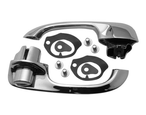 AMD Door Handle Assemblies, Outside, Front, Pair, 62-65 Chevy II Nova T-3013