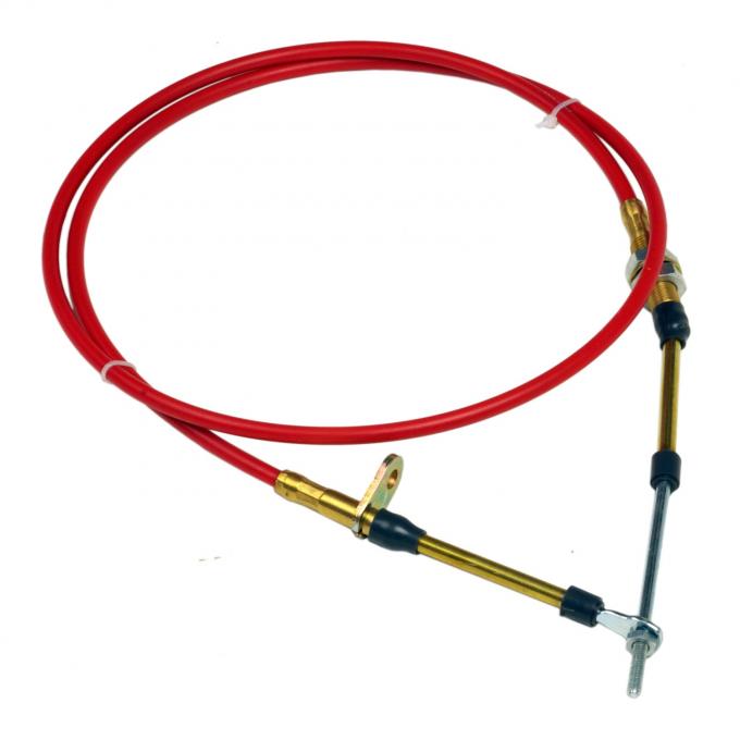 B&M Performance Shifter Cable, 4-Foot Length, Red 80604