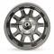 Legendary Wheels HB45, 15 X 7 In., 5 X 4.5, 4.25 BS, Charcoal/Machined LW90-50754B