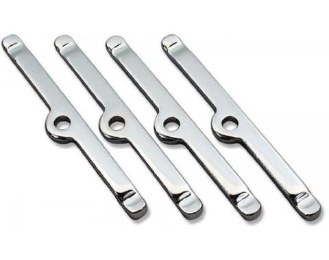 Chevy II or Nova Valve Cover Retainer Set, Small Block, Chrome, 1962-1979