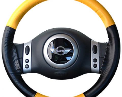Wheelskins Genuine Leather Steering Wheel Cover, Eurotone Two-Color