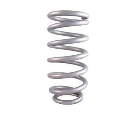 QA1 Spring, Cr-Si Ht High Travel 3.570" 10" X 350 Lbs/In. Pigtail Silver Pc 10HTSP350