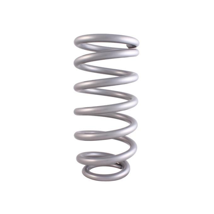 QA1 Spring, Cr-Si Ht High Travel 3.570" 10" X 350 Lbs/In. Pigtail Silver Pc 10HTSP350