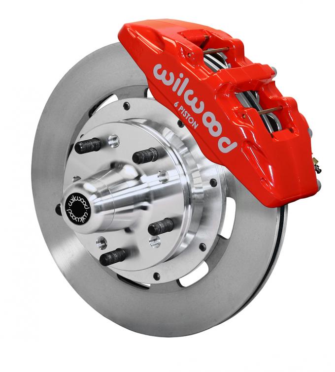 Wilwood Brakes Forged Dynapro 6 Big Brake Front Brake Kit (Hub) 140-12836-R